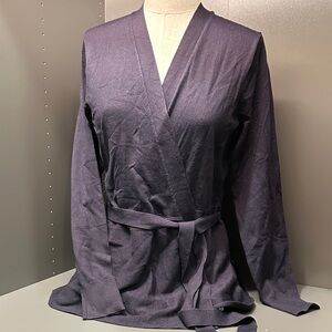 Lands End outfitters navy wrap sweater